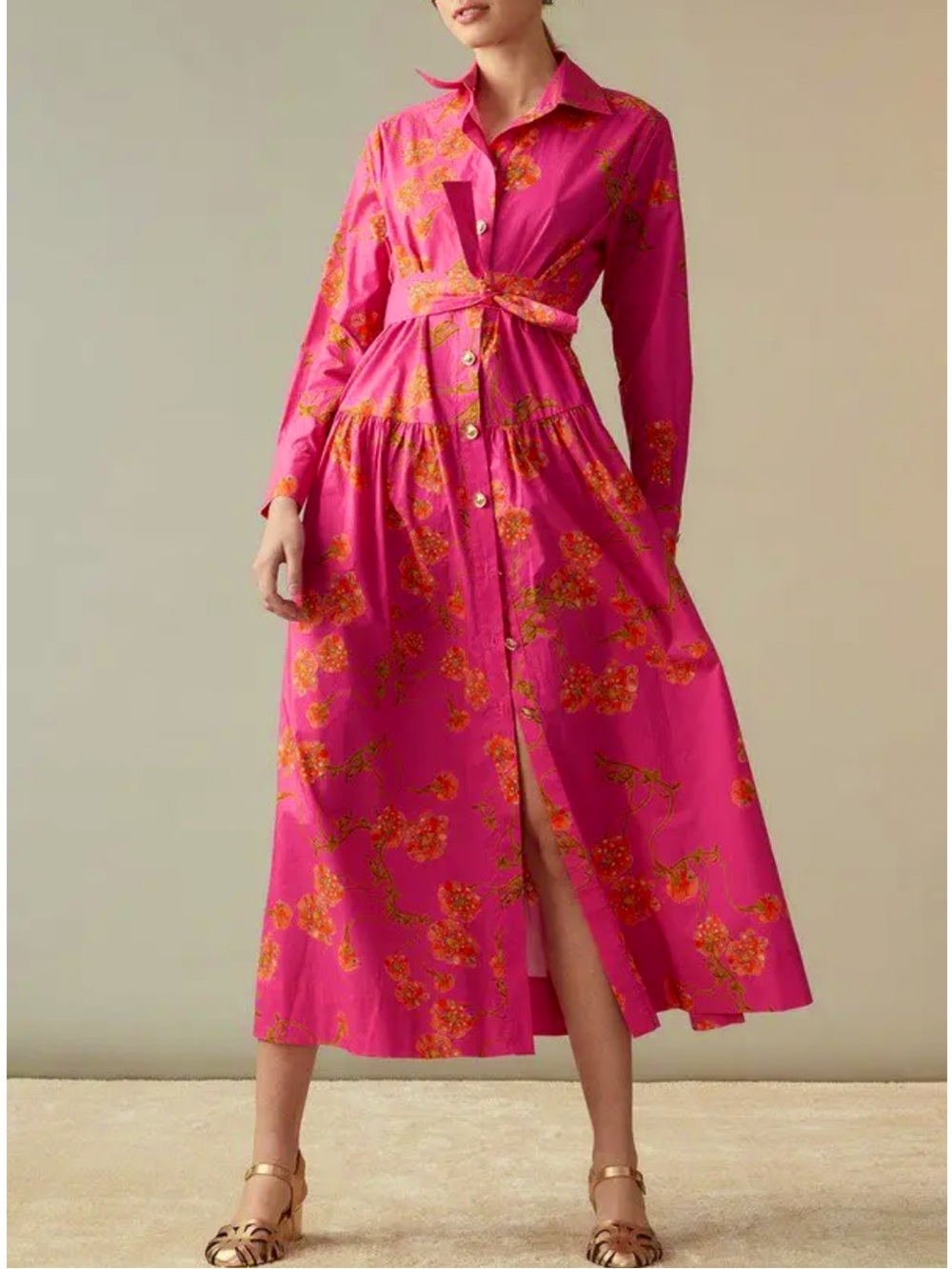 Cynthia Rowley Perennial 100% Cotton Floral Dress, NEW